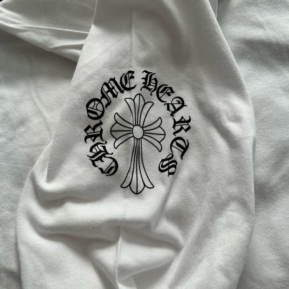 Chrome Hearts Cross White Long Sleeve Tee - Picture 4 of 5